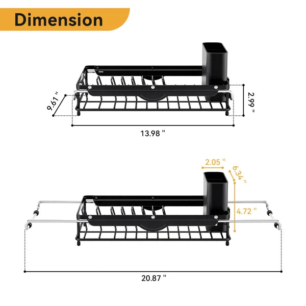 Over the Sink Dish Drying Rack,In Sink Dish Drying Racks,Expandable Dish Rack Over Sink Counter,Adjustable Dish Drainer